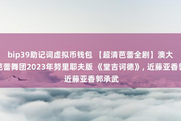 bip39助记词虚拟币钱包 【超清芭蕾全剧】澳大利亚芭蕾舞团2023年努里耶夫版 《堂吉诃德》, 近藤亚香郭承武